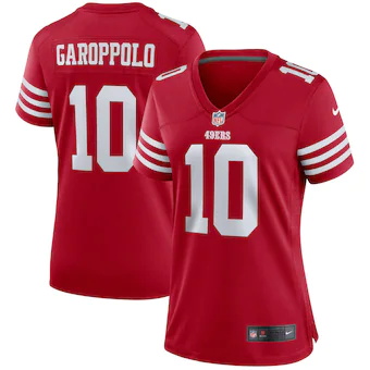 womens nike jimmy garoppolo scarlet san francisco 49ers pla